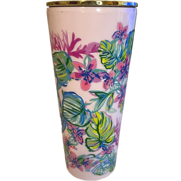 Lilly Pulitzer 'Mermaid in the Shade' Insulated 24 Ounce Double-Wall Tumbler - Picture 7 of 10